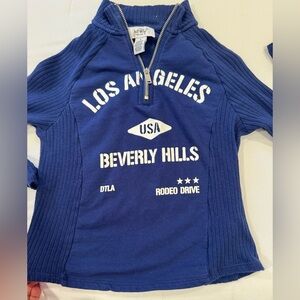 Just Polly Los Angeles Beverly Hills Pullover Size Small